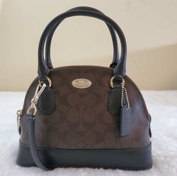 Coach Handbags - **Coach Cora Signature Mini Domed Satchel